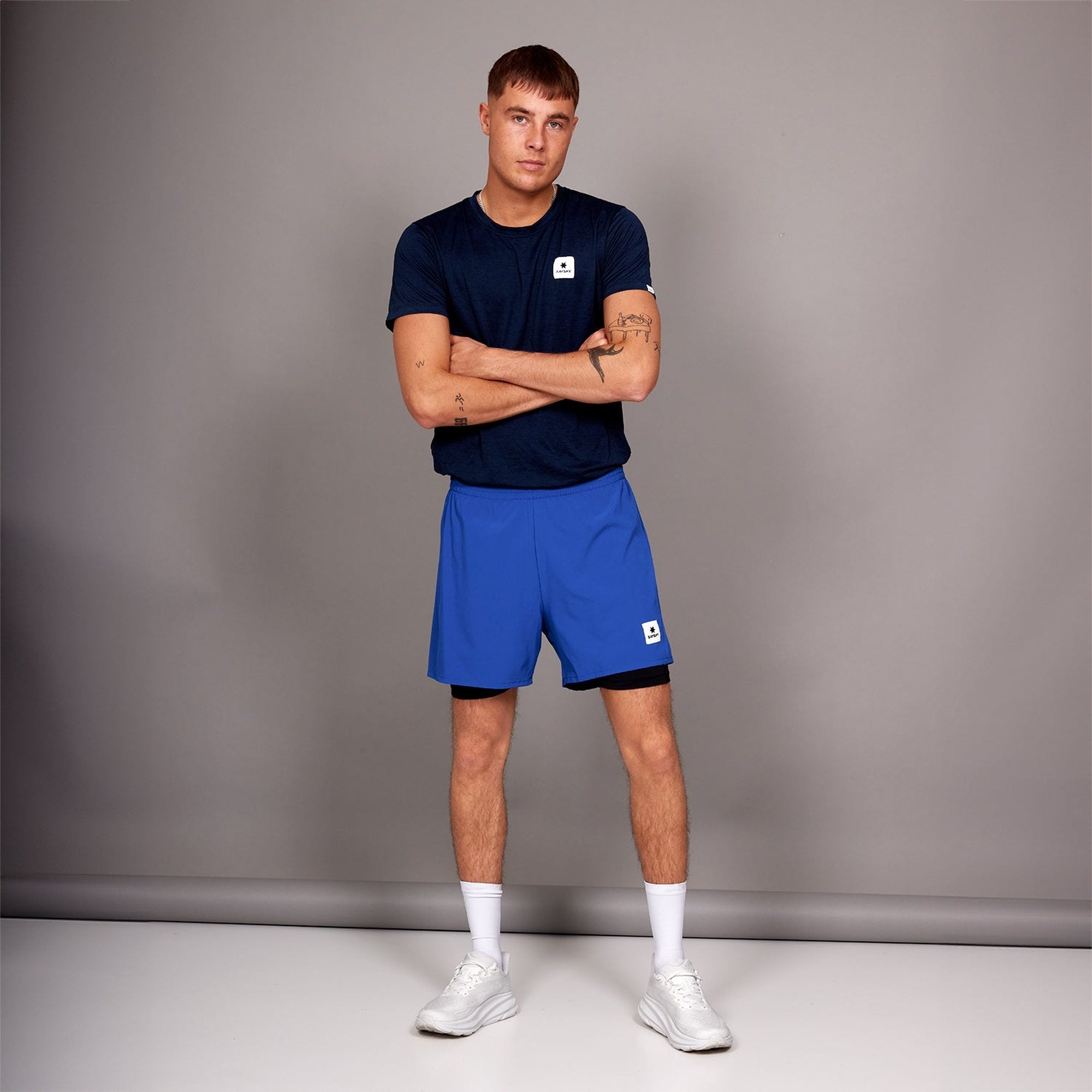Saysky - Pace 2 in 1 Shorts 5" Heren