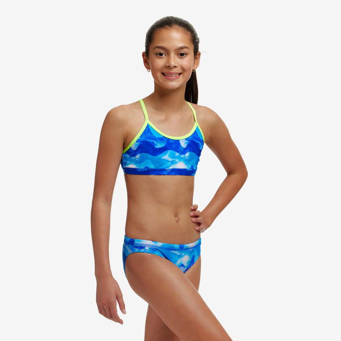 Girls Racerback Two Piece - Dive In