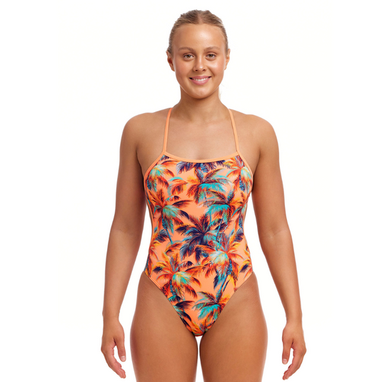 Ladies Twisted One Piece - Sand Storm