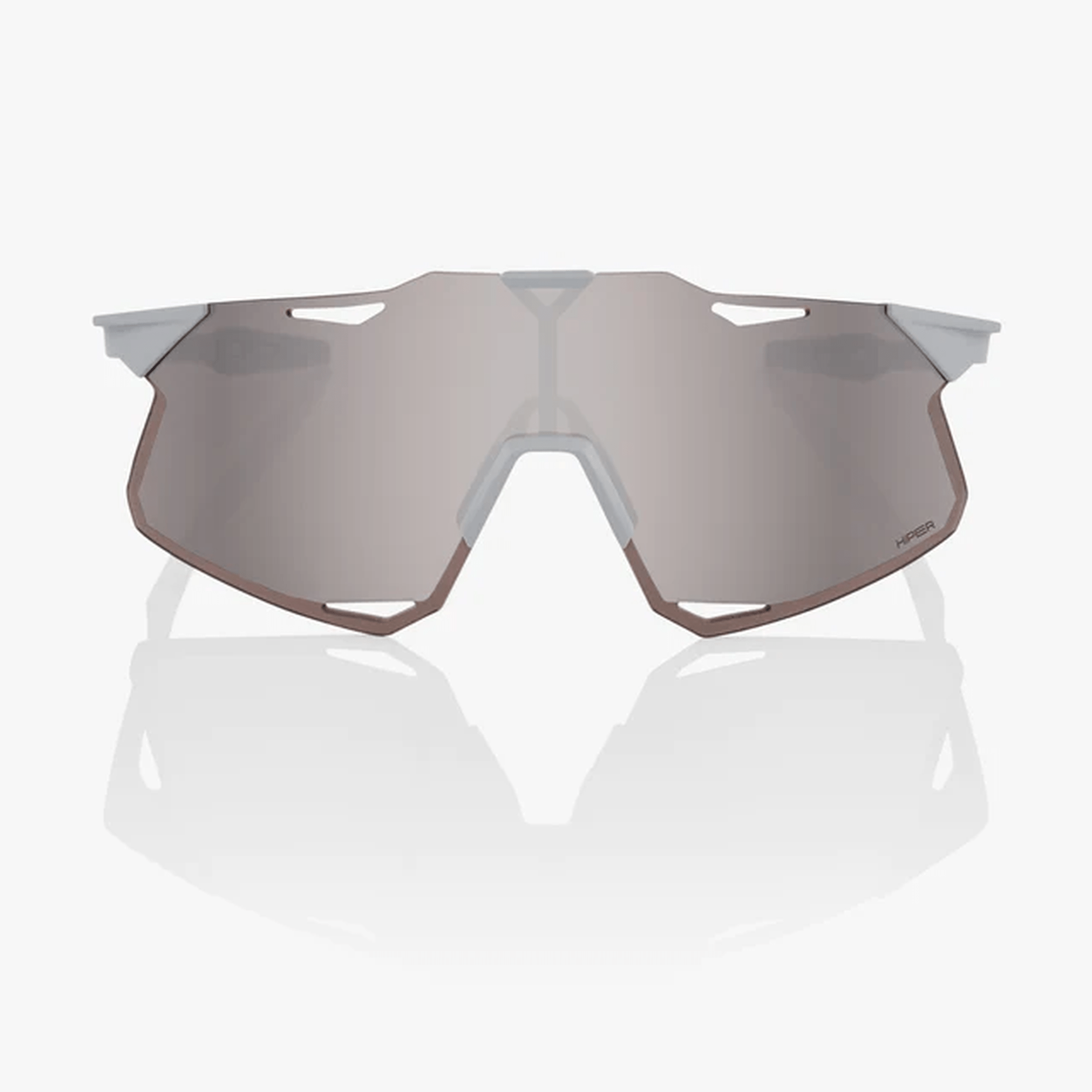 100% - HYPERCRAFT - Matte Stone Grey - HiPER Silver Mirror
