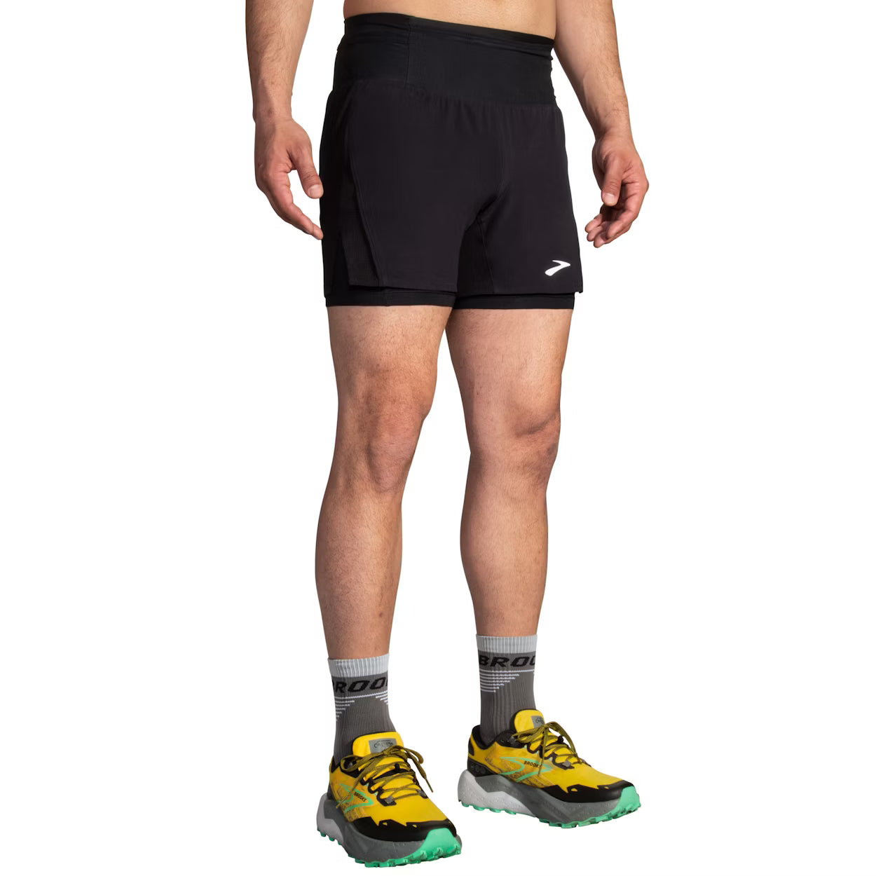 Brooks - High Point 5" 2-in-1 Short 2.0 Heren