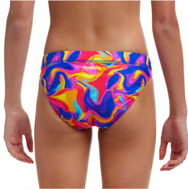 Load image into Gallery viewer, Girls Sports Brief - Summer Swirl
