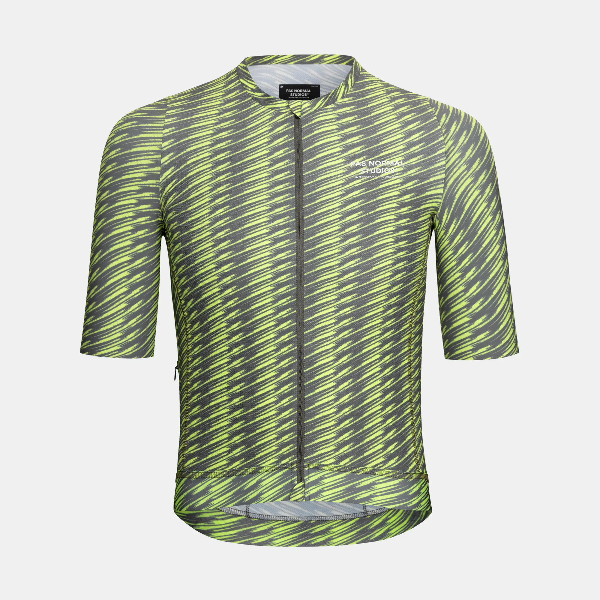 Pas Normal Studios - Solitude Jersey - Dark Moss/Lime Green