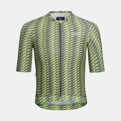Pas Normal Studios - Solitude Jersey - Dark Moss/Lime Green