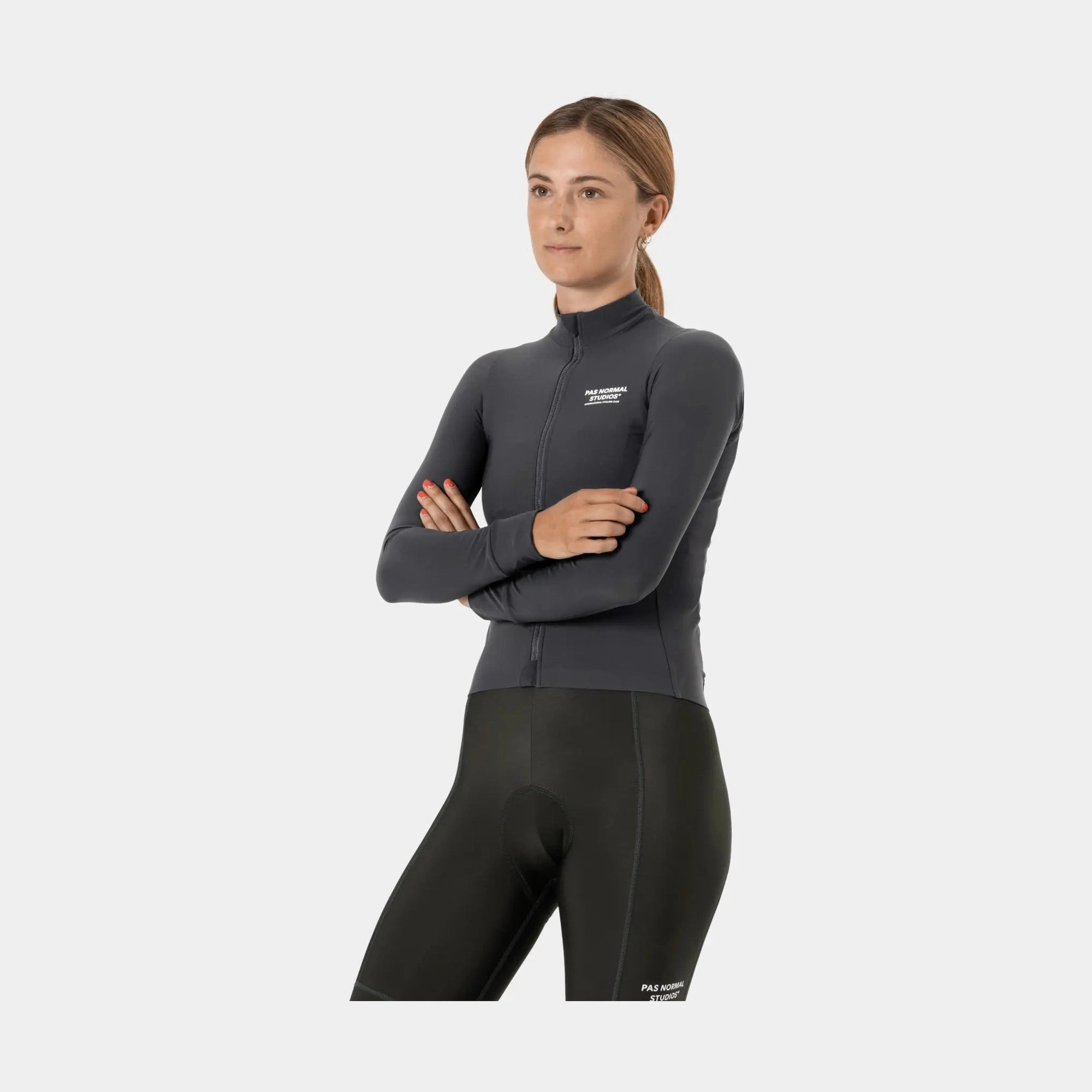 Pas Normal Studios - Women's Mechanism Long Sleeve Jersey - Antracite